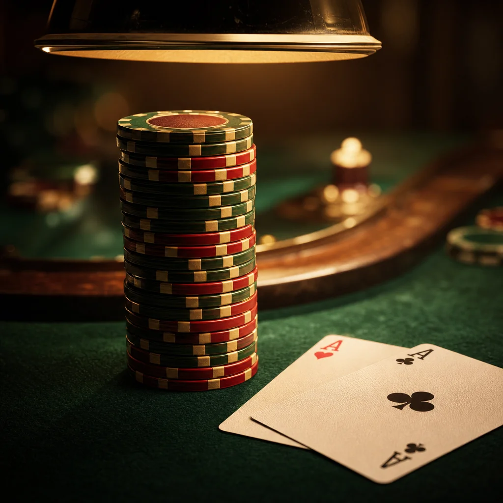 Gold-trimmed chips stacked on royal purple felt — the chosen currency of **Betfinal live casino** sovereigns.